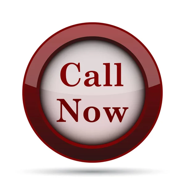 Call now icon. Internet button on white background.