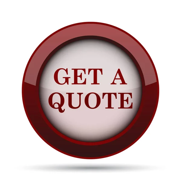Get a quote icon. Internet button on white background.
