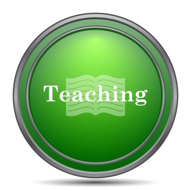 Öğretim simgesi. Beyaz arka plan üzerinde Internet düğmesi