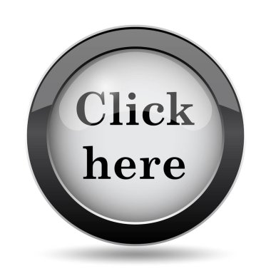 Burada simgesini tıklatın. Beyaz arka plan üzerinde Internet düğmesi