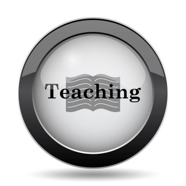 Öğretim simgesi. Beyaz arka plan üzerinde Internet düğmesi