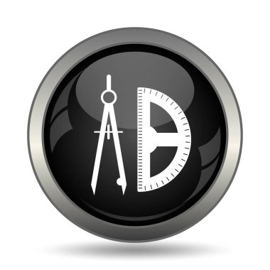 E-öğrenme simgesi. Beyaz arka plan üzerinde Internet düğmesi.