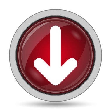 Ok simgesi. Beyaz arka plan üzerinde Internet düğmesi