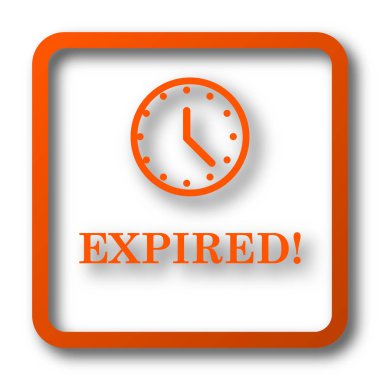 Süresi dolan simgesi. Beyaz arka plan üzerinde Internet düğmesi