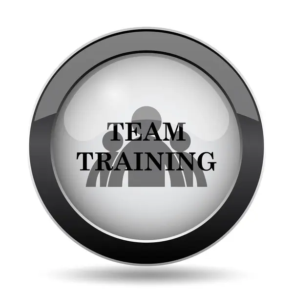 Team Training Icon Internet Button White Background — Stock Photo, Image