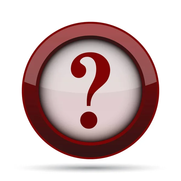 Question Mark Icon Internet Button White Background — Stock Photo, Image