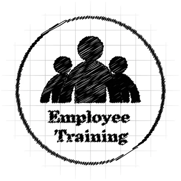 Ikona školení zaměstnanců — Stock fotografie