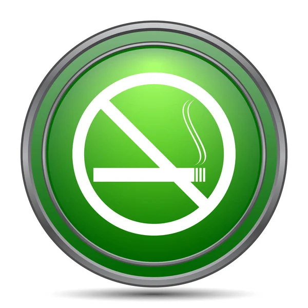 Smoking Icon Internet Button White Background — Stock Photo, Image