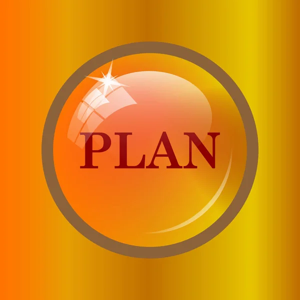 Plan Icon Internet Button Colored Background — Stock Photo, Image