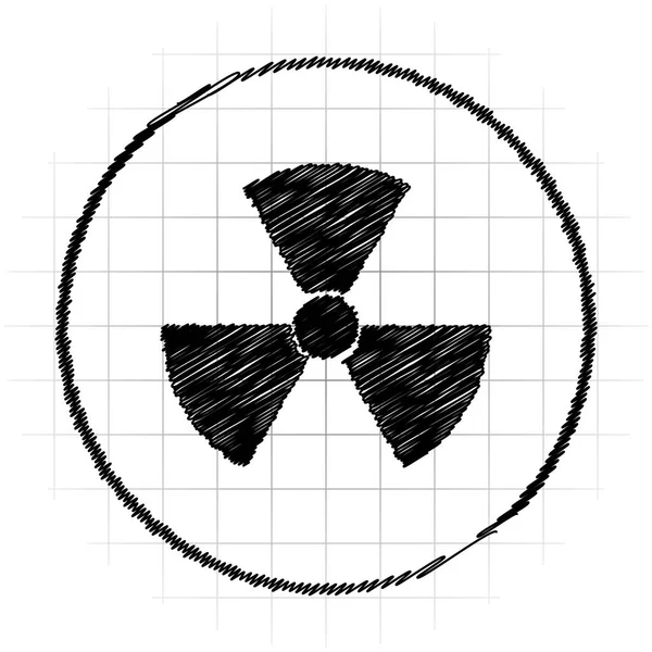 辐射图标 白色背景上的互联网按钮 — 图库照片