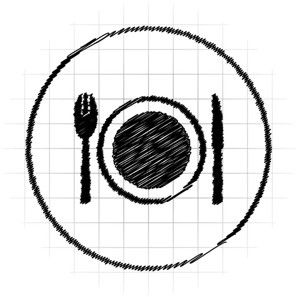 Restaurant icon. Internet button on white background