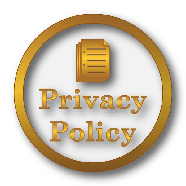 Privacy Policy Icon Internet Button White Background — Stock Photo, Image