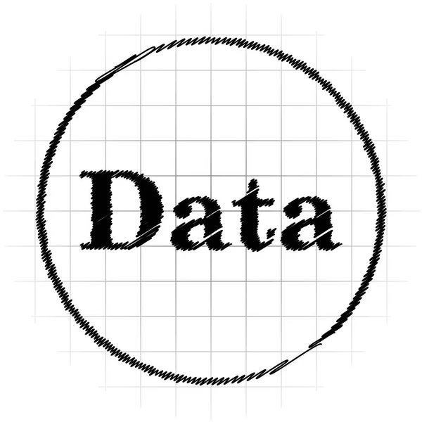 Ícone de dados — Fotografia de Stock