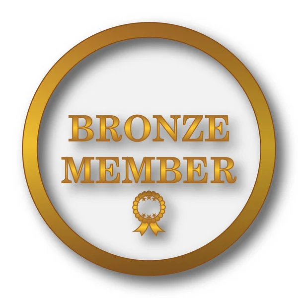 Bronze Ikone Internet Taste Auf Weißem Hintergrund — Stockfoto