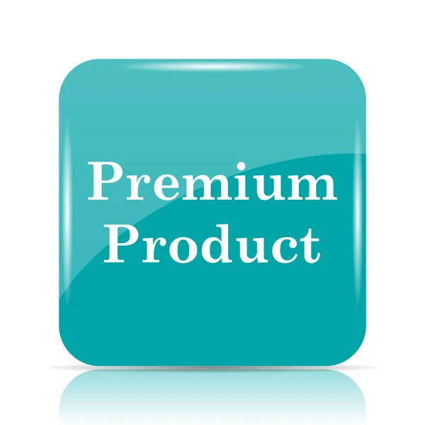 Icono Producto Premium Botón Internet Sobre Fondo Blanco —  Fotos de Stock