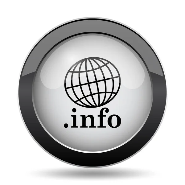Ikona Informace Internet Tlačítko Bílém Pozadí — Stock fotografie