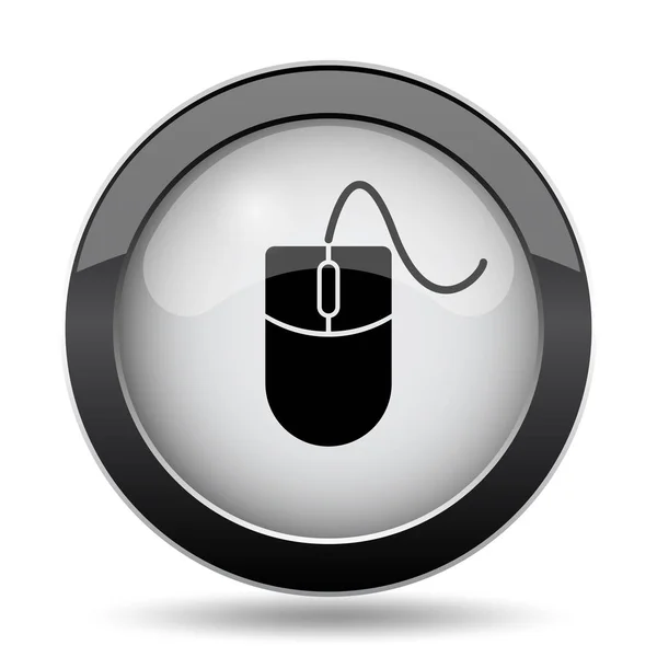 マウス アイコン 白い背景の上のインター ネット ボタン — ストック写真