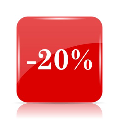 yüzde 20 indirim simgesi