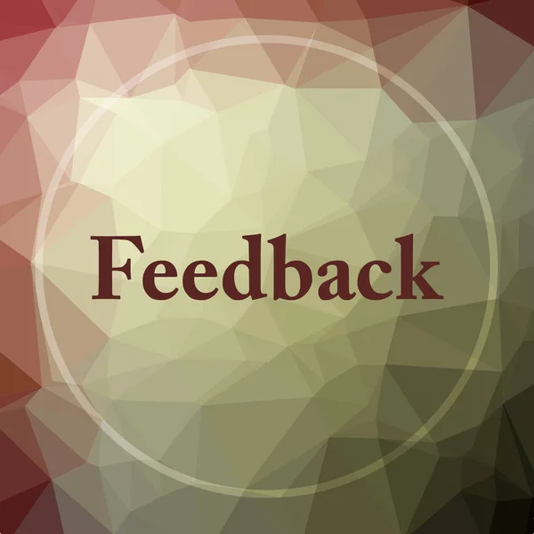 Ícone de feedback — Fotografia de Stock