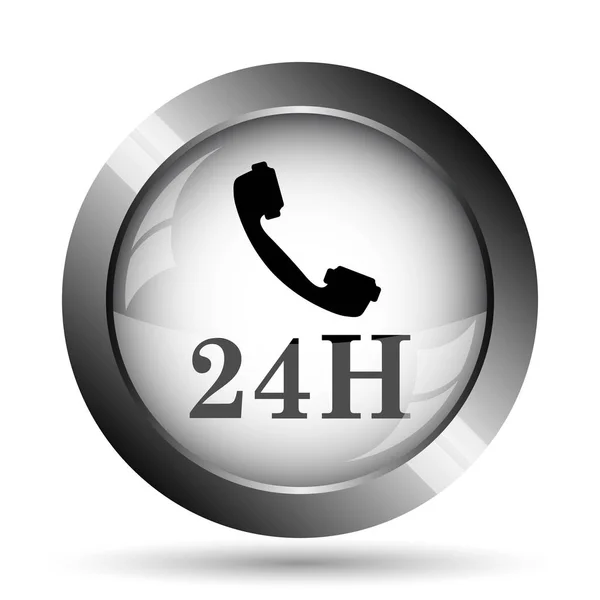 24h telefoonpictogram — Stockfoto