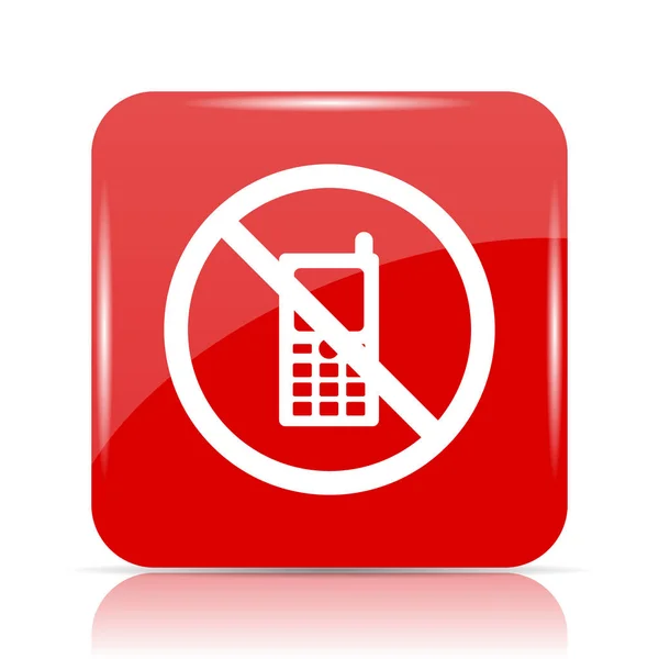 Mobile phone restricted icon — Stock Photo, Image