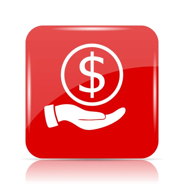 Money in hand icon — Stock Photo, Image