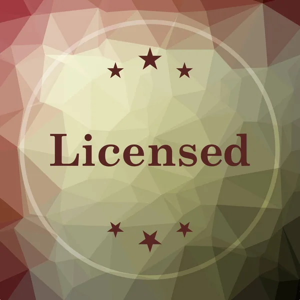 Иконка с лицензией — стоковое фото