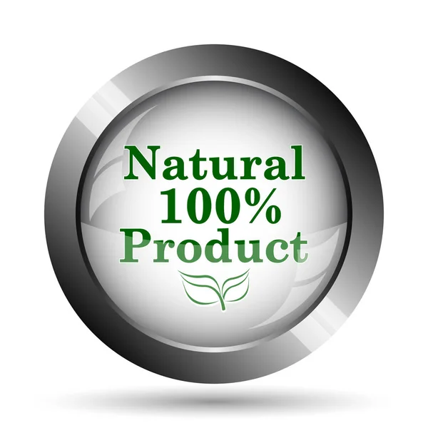 100 por ciento icono de producto natural —  Fotos de Stock