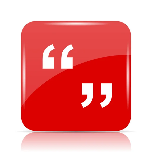 Quotation marks icon — Stock Photo, Image