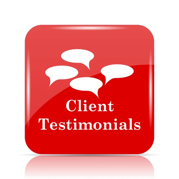 Testimonios de clientes icono — Foto de Stock