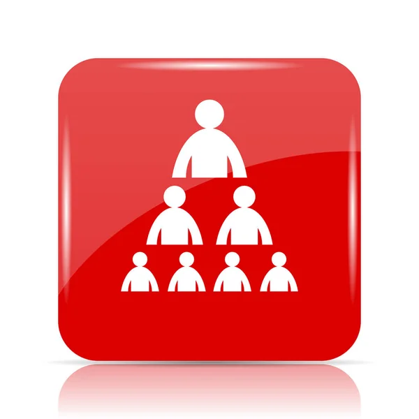 Organizational chart with people icon — Stock Photo, Image