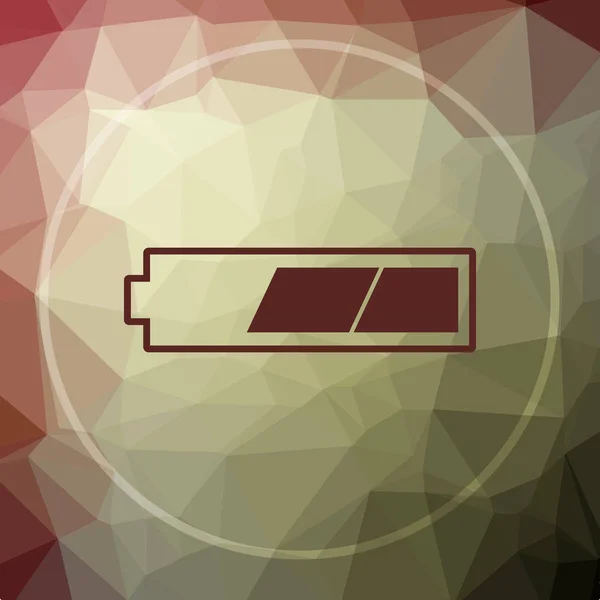 2 thirds charged battery icon