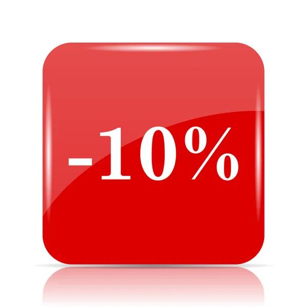 10 procent korting pictogram — Stockfoto