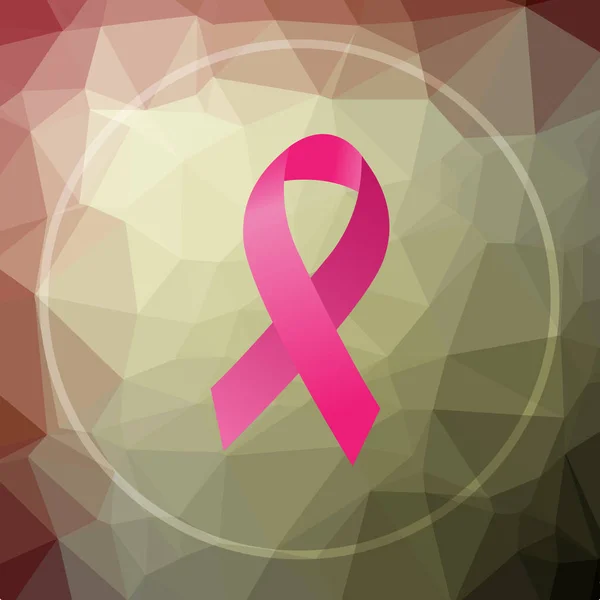 乳房癌带状图标 — 图库照片