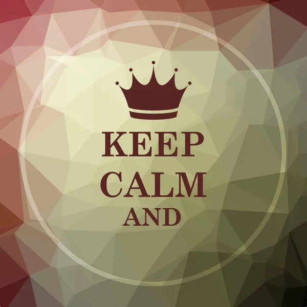 Keep calm icon