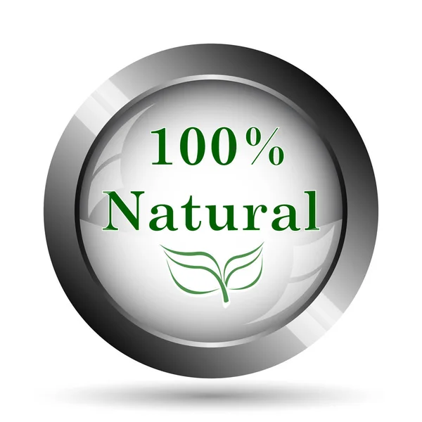 100 percent natural icon — Stock Photo, Image