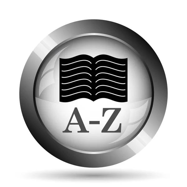 Иконка книги A-Z — стоковое фото