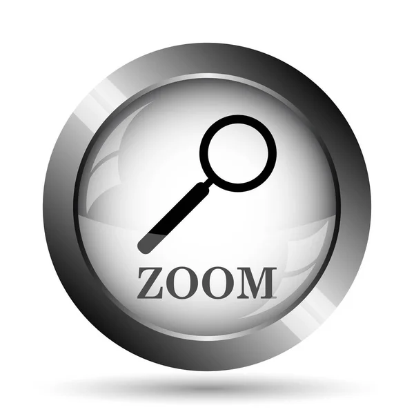 Zoom con icono de lupa — Foto de Stock