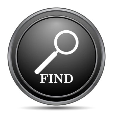 Beyaz arka plan üzerinde siyah kutsal kişilerin resmi web sitesi düğme bulmak