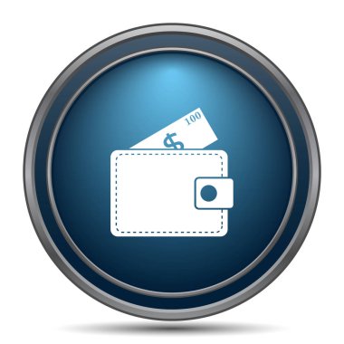 M-cüzdan simgesi. Beyaz arka plan üzerinde Internet düğmesi