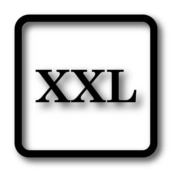 Ícone Xxl Botão Site Preto Fundo Branco — Fotografia de Stock