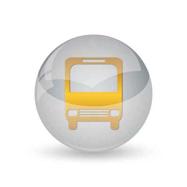 Bus Icon Internet Button White Background — Stock Photo, Image