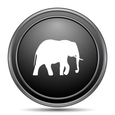 Beyaz arka plan üzerinde fil kutsal kişilerin resmi, siyah Web sitesi düğme