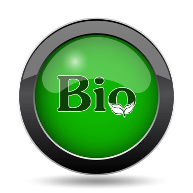 Bio Yeşil kutsal kişilerin resmi web sitesi düğme beyaz arka plan üzerinde