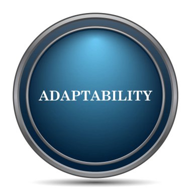 Adaptasyon simgesi. Beyaz arka plan üzerinde Internet düğmesi