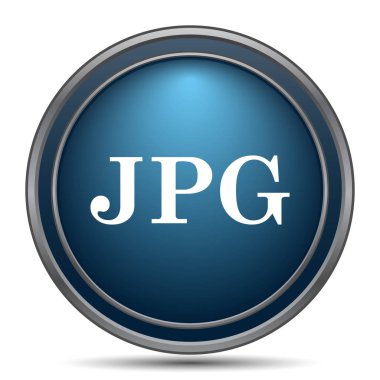 Jpg simgesi. Beyaz arka plan üzerinde Internet düğmesi