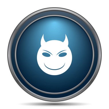 Kötü simgesi. Beyaz arka plan üzerinde Internet düğmesi