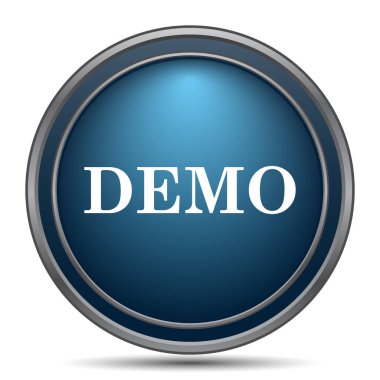 Demo simgesi. Beyaz arka plan üzerinde Internet düğmesi