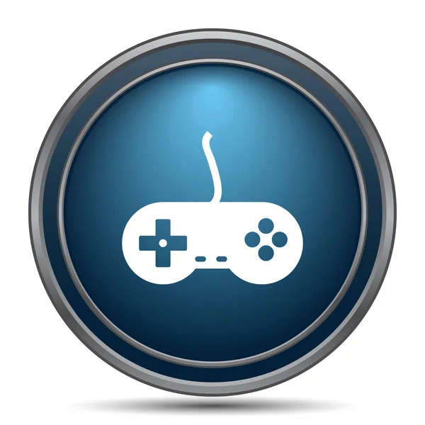 Gamepad Icon Internet Button White Background — Stock Photo, Image