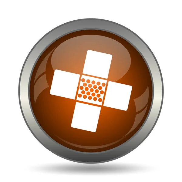 Medical Patch Icon Internet Button White Background — Stock Photo, Image